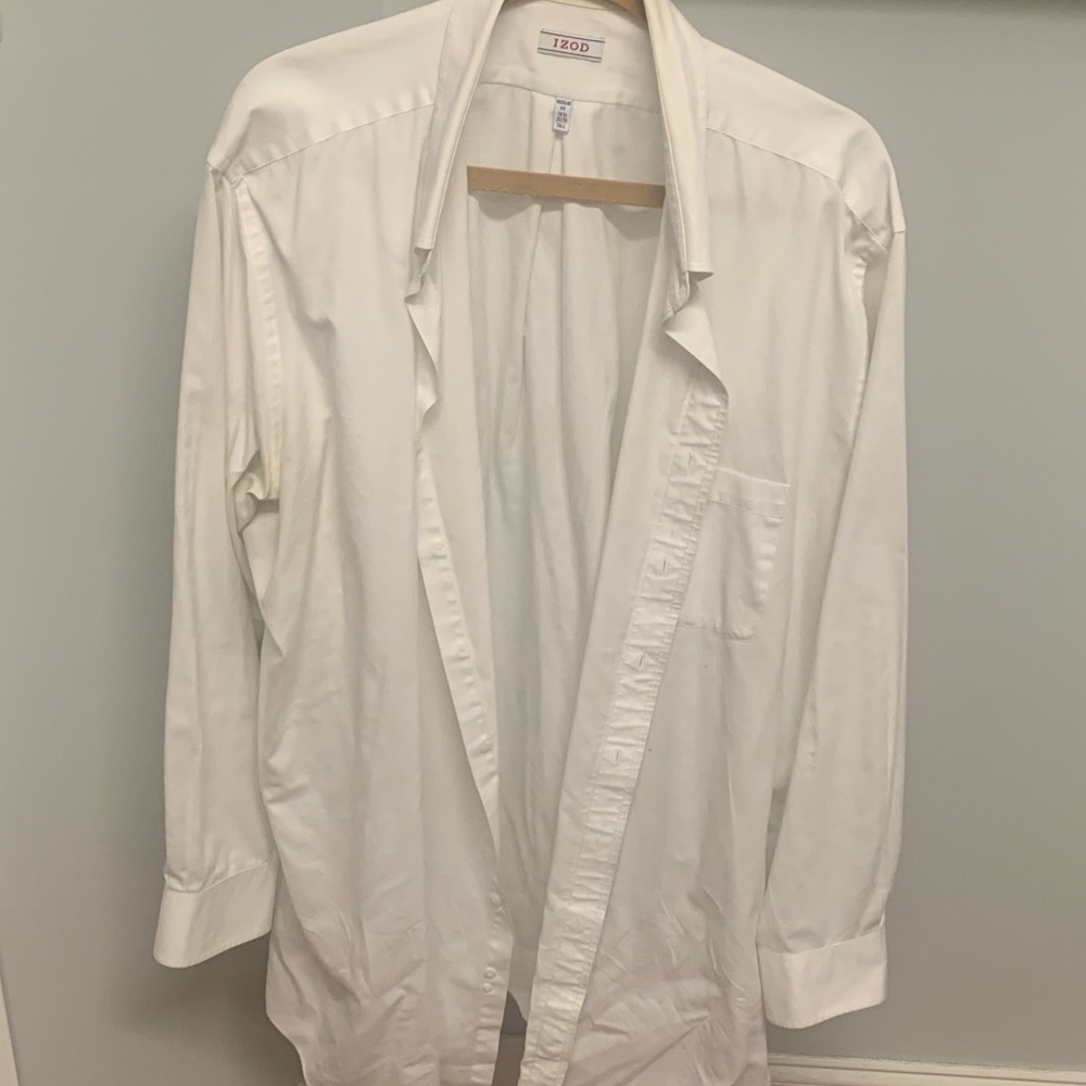 White Izod button down